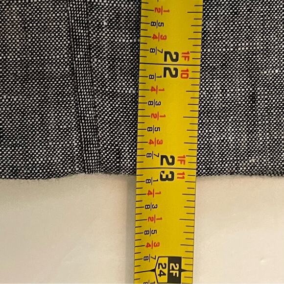 Banana Republic Black White Linen Blend Academia Office Skirt NWT Size 14 - Picture 13 of 13